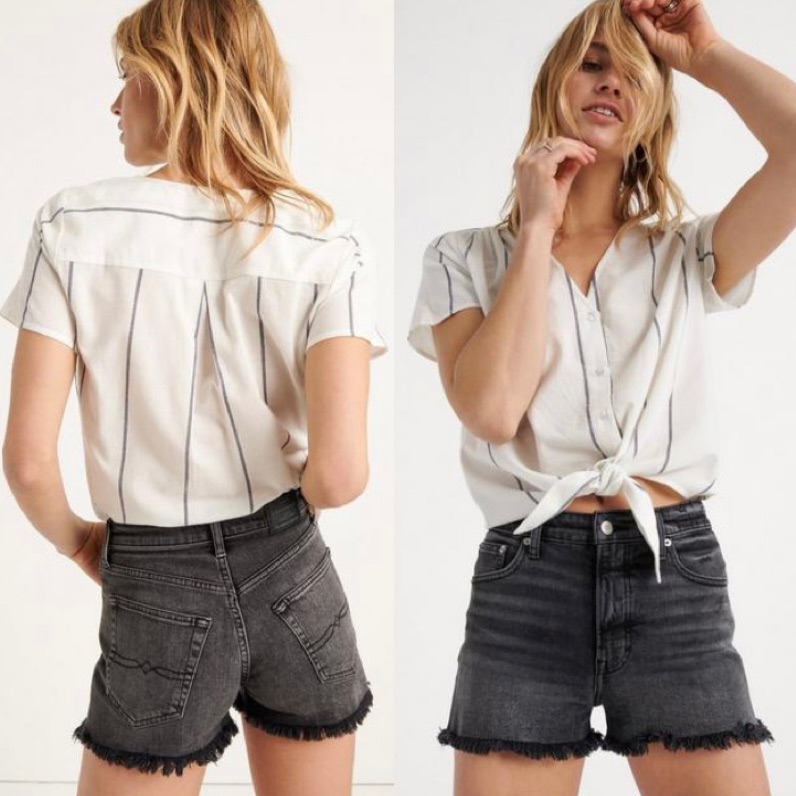 Lucky Brand  Lucky Pins High Rise Denim Shorts